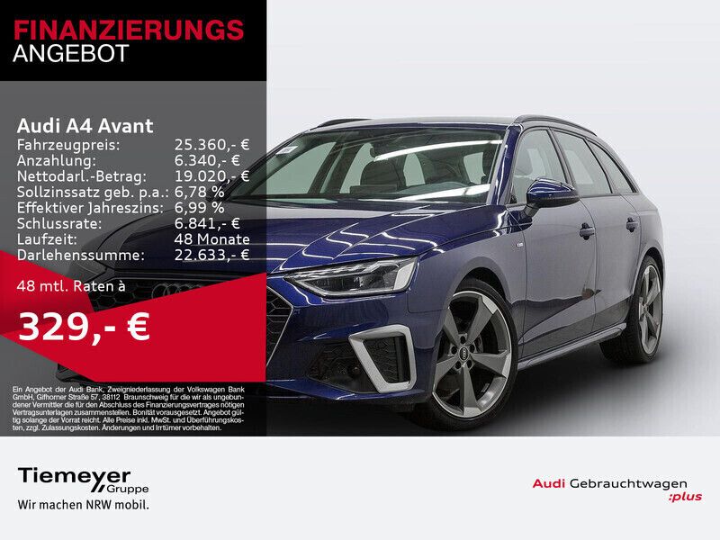 Blau Gebraucht 2022 Audi A4 S-Line Kombi | 26.660 € (Guter Preis) - Bild 1/4