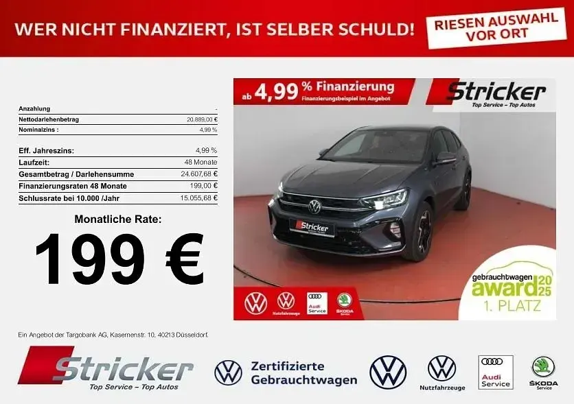 Gebraucht VW Taigo R-line 116 PS (85 kW) 2025 Grau SUV