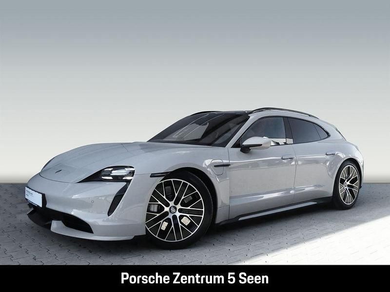Weiß Gebraucht 2023 Porsche Taycan Turbo Sport Turismo Limousine | 97.900 € (Teuer) - Bild 1/4