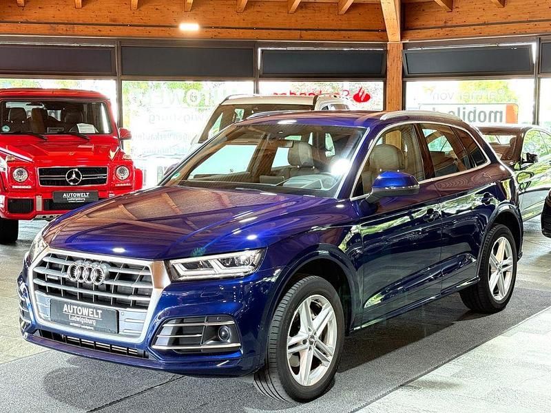 Blau Gebraucht 2018 Audi Q5 S-Line SUV | 27.733 € (Superpreis) - Bild 1/4