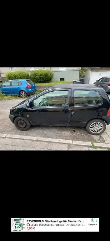 Gebraucht Renault Twingo Authentique 58 PS (42 kW) 2001 Schwarz Kleinwagen