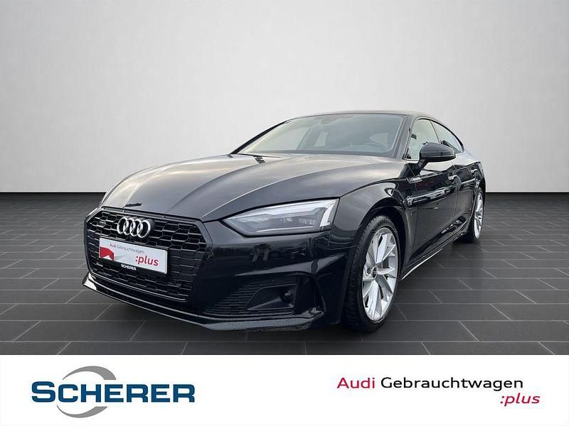 Mythosschwarz metallic Gebraucht 2022 Audi A5 Sportback Advanced Plus Kleinwagen | 38.900 € (Etwas zu teuer) - Bild 1/4