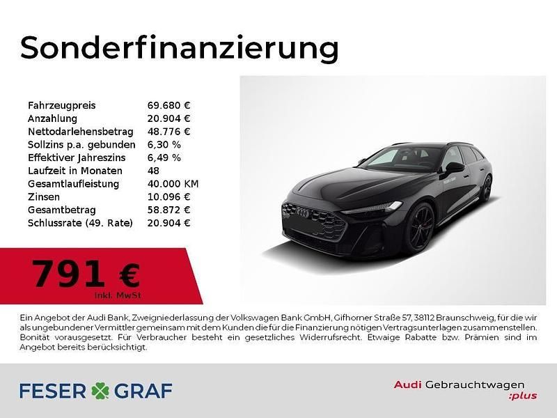 Mythosschwarz metallic Gebraucht 2025 Audi A5 S-Line Kombi | 69.680 € (Fairer Preis) - Bild 1/1