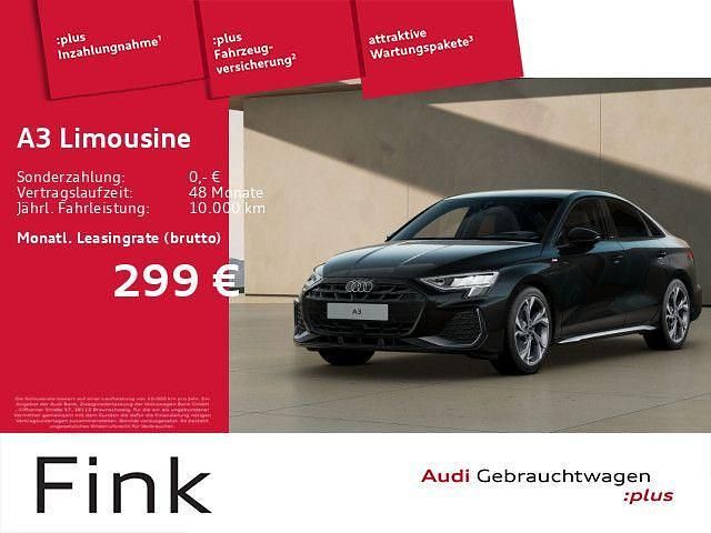 Schwarz Gebraucht 2025 Audi A3 S-Line Limousine | 34.450 € (Superpreis) - Bild 1/4
