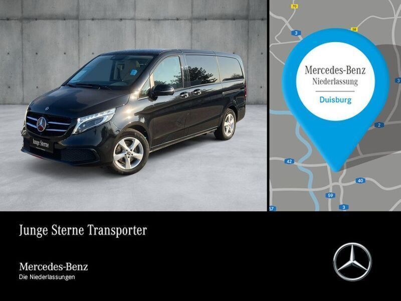 Schwarz Gebraucht 2022 Mercedes V300 Avantgarde Edition Van / Kleinbus | 58.280 € (Superpreis) - Bild 1/4