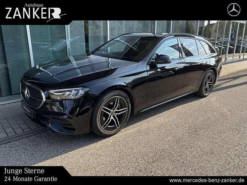 lack obsidianschwarz Gebraucht 2023 Mercedes E220 AMG Kombi | 45.500 € (Guter Preis) - Bild 1/4