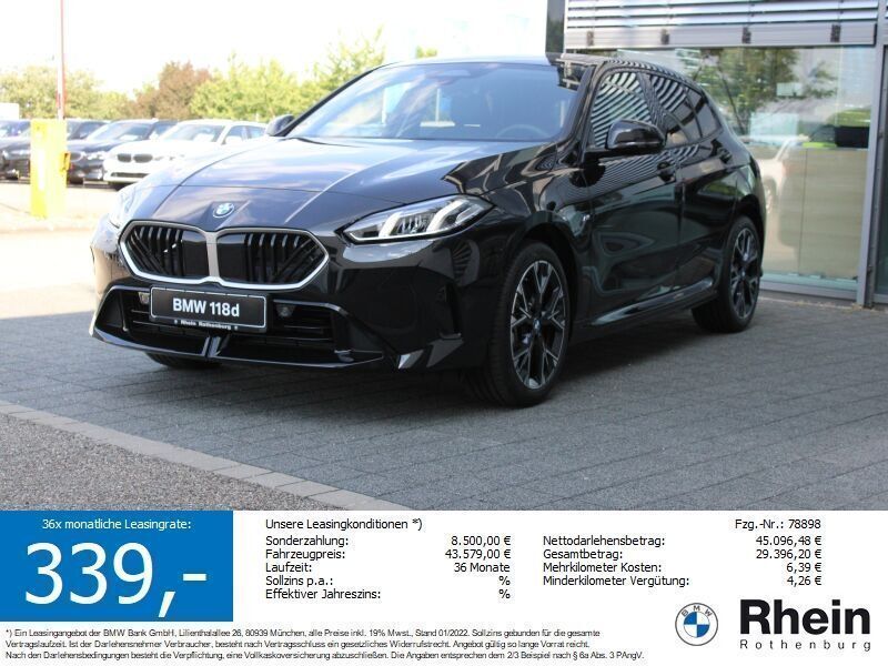 Schwarz Neu 2025 BMW 118 Performance Kleinwagen | 36.999 € (Fairer Preis) - Bild 1/2