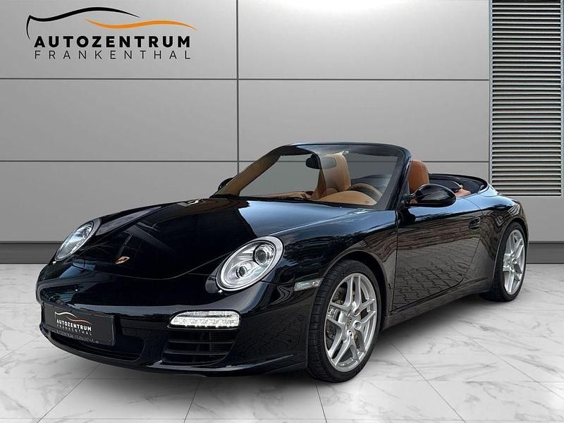 Tiefschwarz Gebraucht 2008 Porsche 911 Carrera Cabriolet Chrono Cabrio | 64.990 € (Fairer Preis) - Bild 1/4