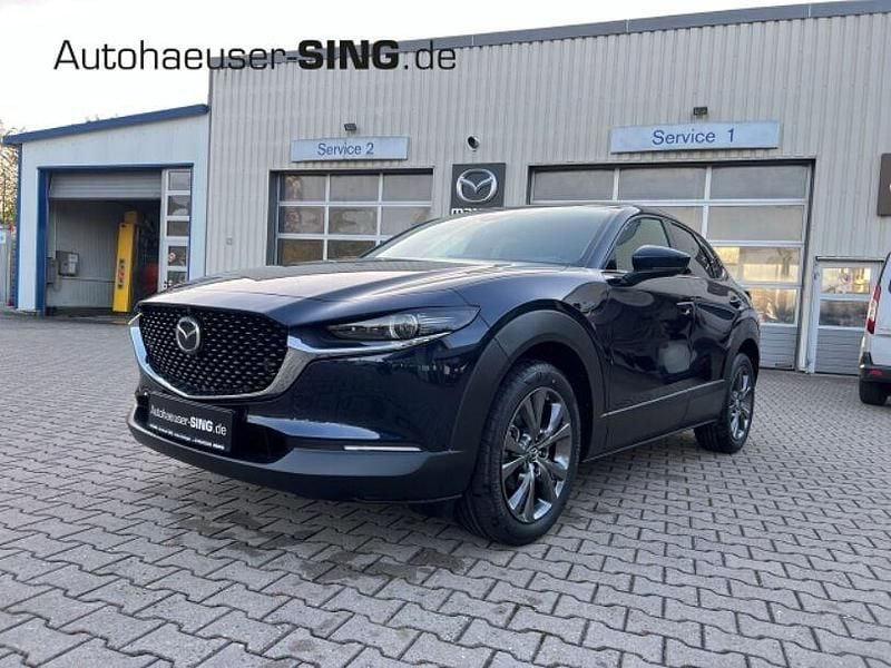 Deep crystal blue Gebraucht 2024 Mazda CX-30 Exclusive SUV | 28.590 € (Fairer Preis) - Bild 1/4