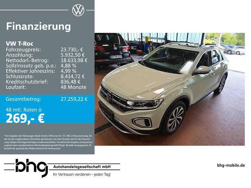 Grau Gebraucht 2022 VW T-Roc Style SUV | 23.730 € (Fairer Preis) - Bild 1/3