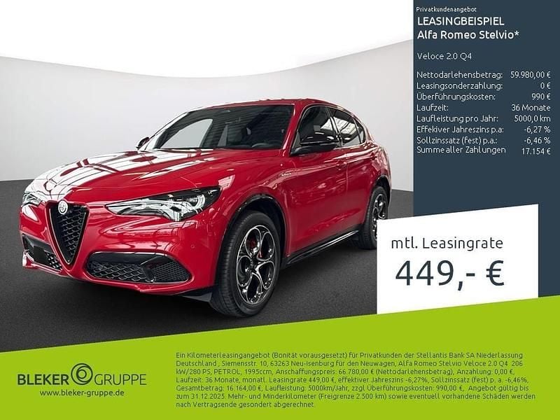 Rosso alfa, uni Gebraucht 2025 Alfa Romeo Stelvio Veloce SUV | 56.980 € - Bild 1/3