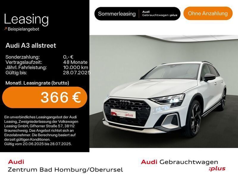 Gletscherweiß metallic Gebraucht 2024 Audi A3 Ambiente Limousine | 39.980 € - Bild 1/4