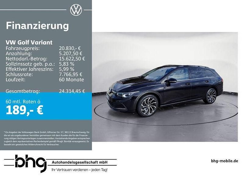 Gebraucht VW Golf VII Style 150 PS (110 kW) 2021 Schwarz Kleinwagen