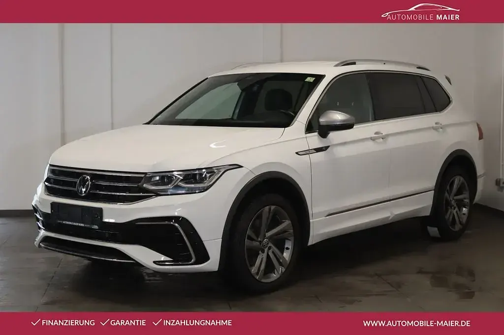 Gebraucht VW Tiguan Allspace R-line 200 PS (147 kW) 2022 Weiß SUV