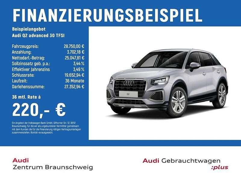 Gebraucht Audi Q2 Advanced Plus 116 PS (85 kW) 2025 Florettsilber metallic SUV
