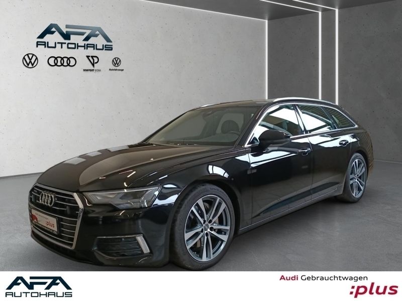 Mythosschwarz metallic Gebraucht 2019 Audi A6 Design Kombi | 32.999 € (Teuer) - Bild 1/4