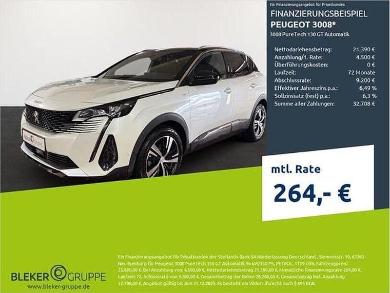 Perlmutt weiß Gebraucht 2023 Peugeot 3008 GTi SUV | 24.680 € (Guter Preis) - Bild 1/3