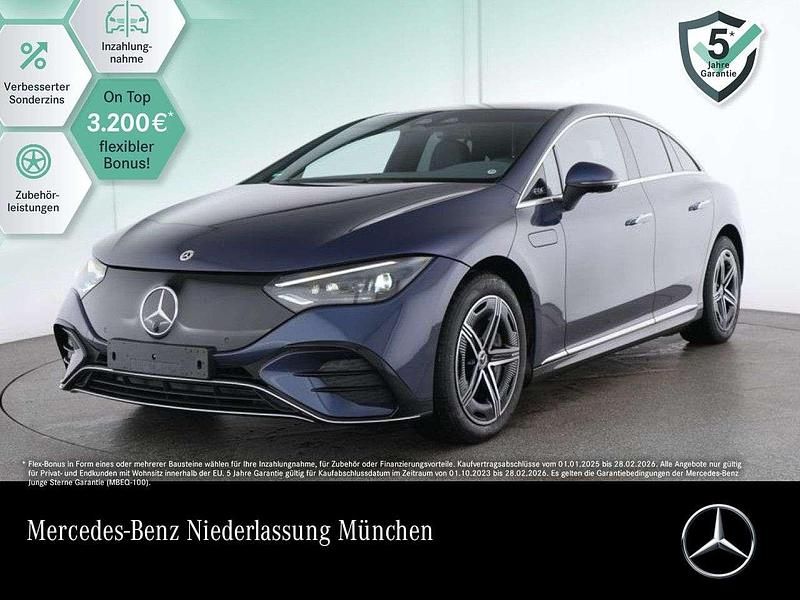 Blau Gebraucht 2024 Mercedes EQE500 Premium Limousine | 61.990 € - Bild 1/3