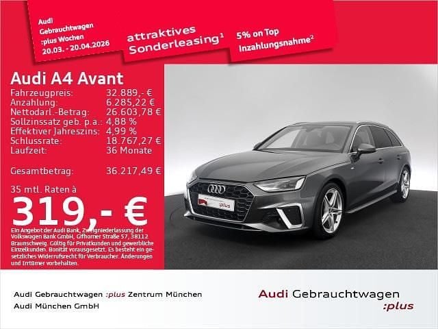Gebraucht Audi A4 S-Line 163 PS (119 kW) 2023 Daytonagrau perleffekt Kombi