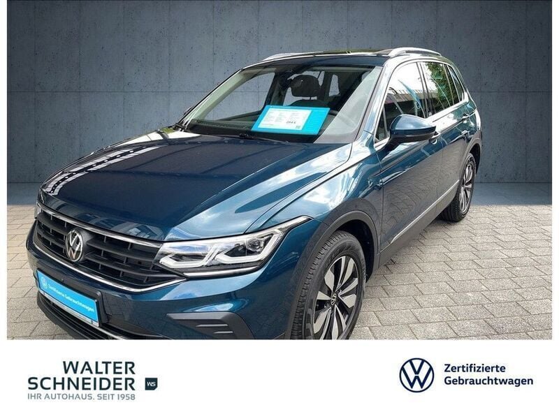 Nightshade blue metallic (metallic) Gebraucht 2024 VW Tiguan Move SUV | 34.450 € (Guter Preis) - Bild 1/4