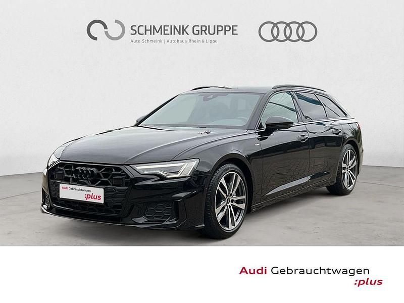 Mythosschwarz metallic (metallic) Gebraucht 2024 Audi A6 S-Line Kombi | 53.980 € - Bild 1/4