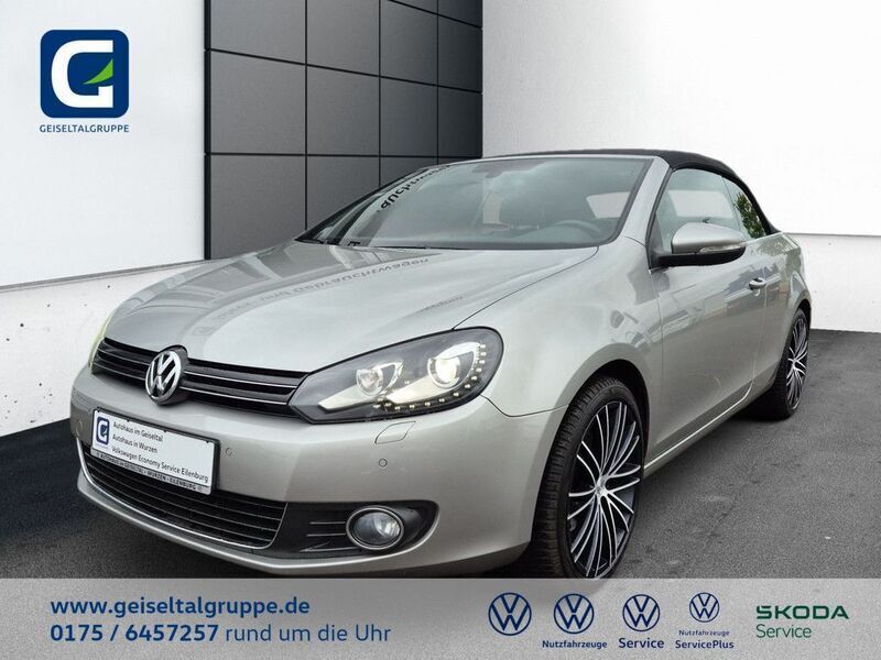 Silber Gebraucht 2012 VW Golf Cabriolet Cabrio | 11.930 € (Guter Preis) - Bild 1/4