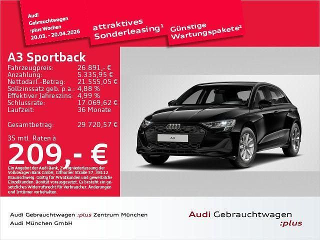 Gebraucht Audi A3 Ambiente 116 PS (85 kW) 2025 Brillantschwarz Limousine