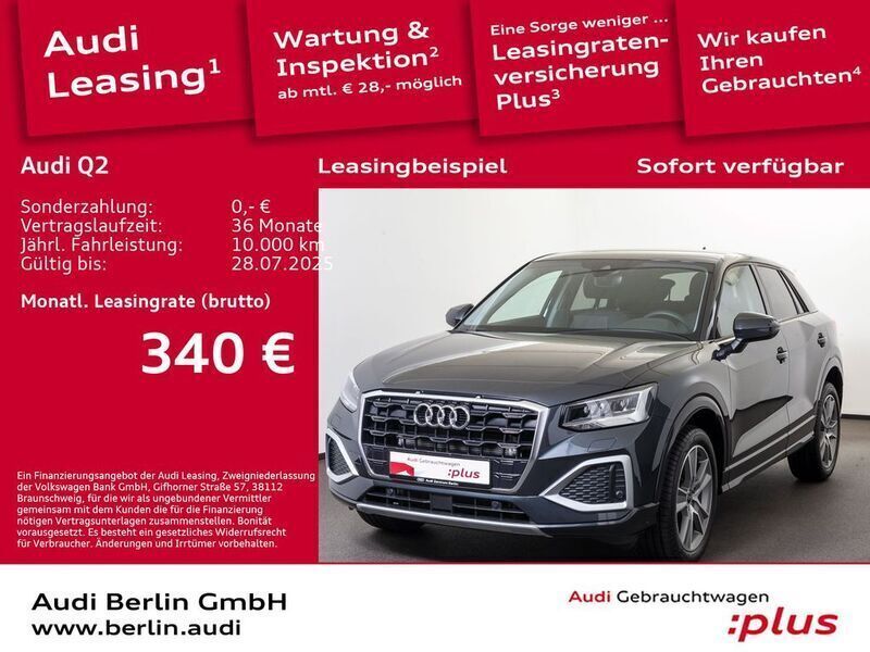 Manhattangrau metallic Gebraucht 2024 Audi Q2 Advanced Plus SUV | 34.500 € (Teuer) - Bild 1/3
