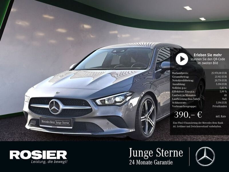 Grau / mountaingrau Gebraucht 2021 Mercedes CLA180 Shooting Brake Progressive Kombi | 26.990 € (Fairer Preis) - Bild 1/4