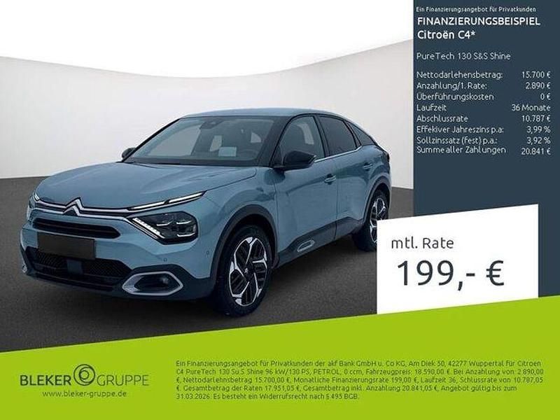 Gebraucht Citroën C4 PureTech 131 PS (96 kW) 2023 Blau Limousine