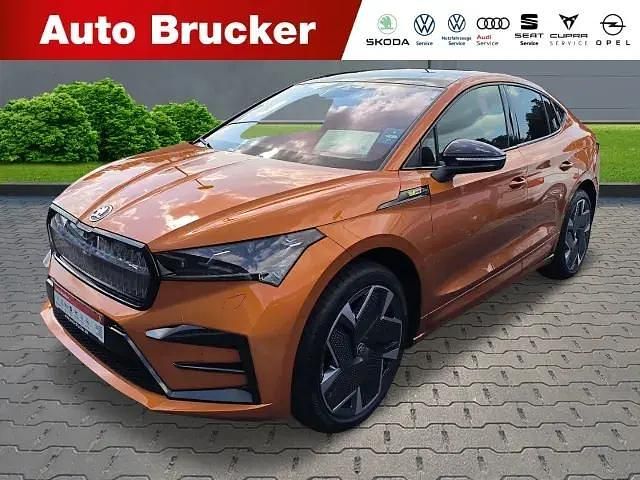 Orange Gebraucht 2024 Skoda Enyaq iV Suite SUV | 55.790 € (Etwas zu teuer) - Bild 1/4