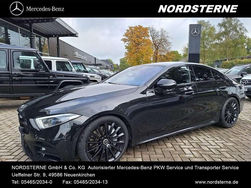 Lack obsidianschwarz Gebraucht 2018 Mercedes CLS400 AMG Coupé | 46.888 € - Bild 1/4