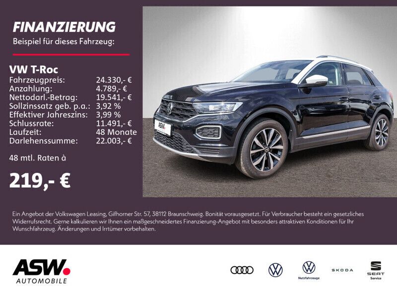 Deep black perleffekt Gebraucht 2022 VW T-Roc Style SUV | 24.330 € (Fairer Preis) - Bild 1/4