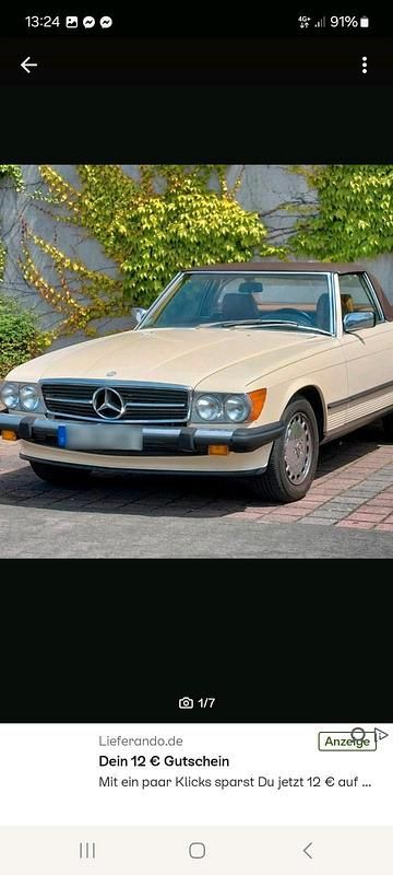 Gebraucht Mercedes 560 225 PS (165 kW) 1987 Beige Cabrio