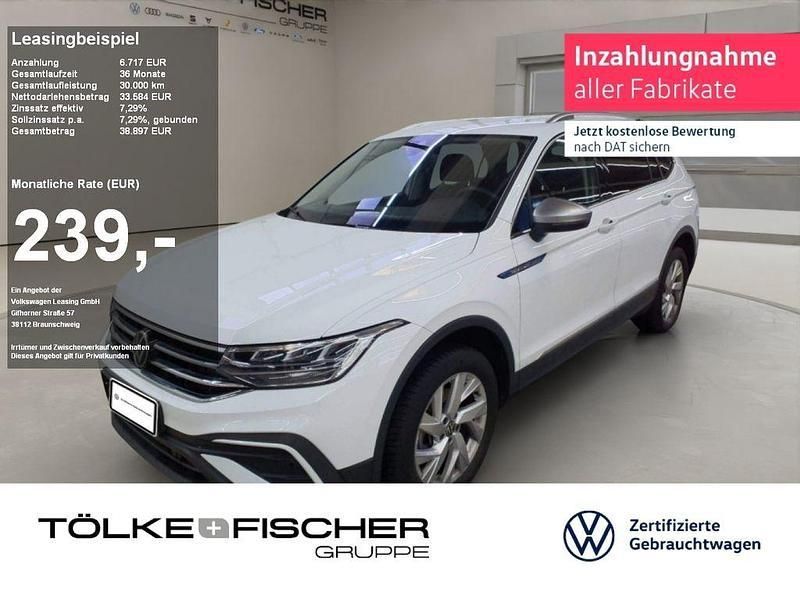 Weiß Gebraucht 2024 VW Tiguan Allspace Life SUV | 33.584 € (Guter Preis) - Bild 1/4