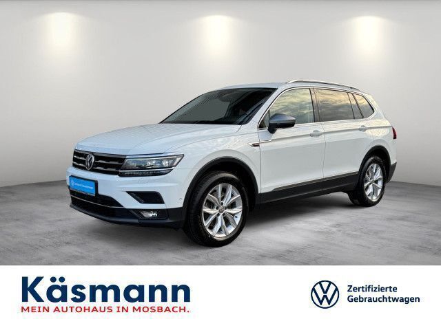 Pure white Gebraucht 2021 VW Tiguan Allspace Highline SUV | 31.950 € (Superpreis) - Bild 1/4