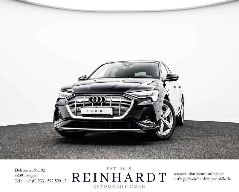 Mythosschwarz metallic Gebraucht 2021 Audi e-tron S-Line SUV | 29.335 € (Guter Preis) - Bild 1/1