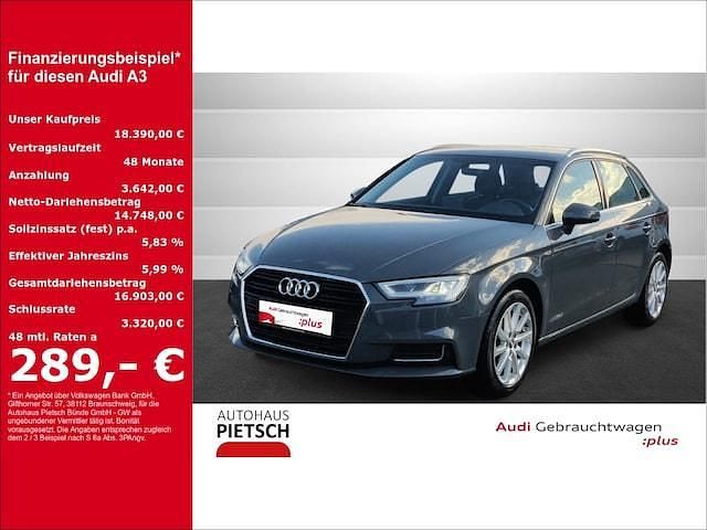 Nanograu metallic Gebraucht 2019 Audi A3 Design | 18.390 € (Fairer Preis) - Bild 1/4
