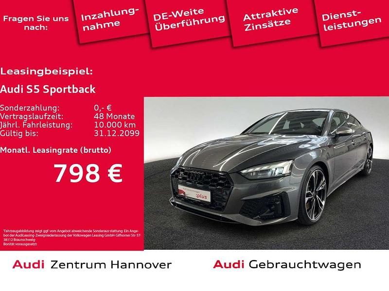 6y daytonagrau perleffekt Gebraucht 2023 Audi S5 Competition Limousine | 56.450 € (Fairer Preis) - Bild 1/1