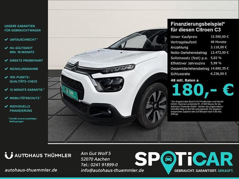 Gebraucht Citroën C3 PureTech 110 PS (80 kW) 2024 Polar weiß Kleinwagen