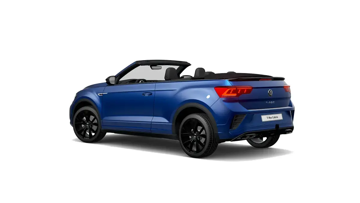 Gebraucht VW T-Roc Cabriolet R-line 150 PS (110 kW) 2022 Ravennablau (blau) Cabrio