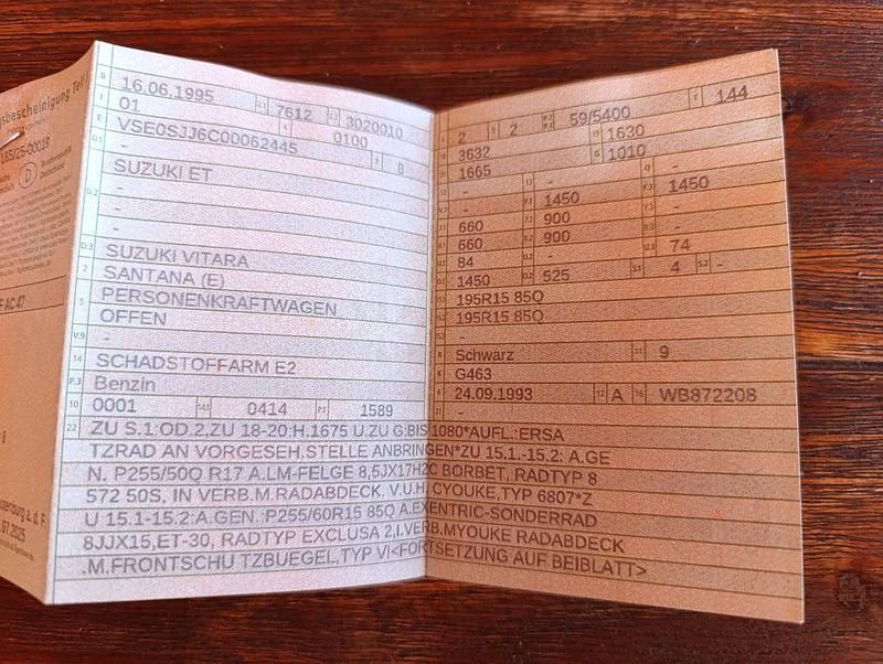 Gebraucht Suzuki Vitara 97 PS (71 kW) 1995 Schwarz Cabrio