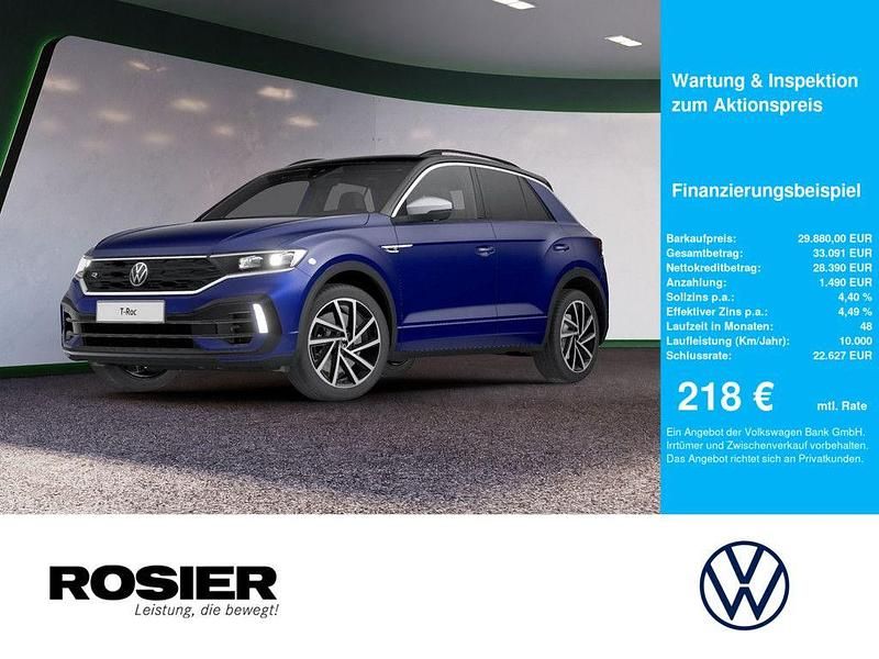 Blau Gebraucht 2021 VW T-Roc R SUV | 29.880 € (Guter Preis) - Bild 1/4