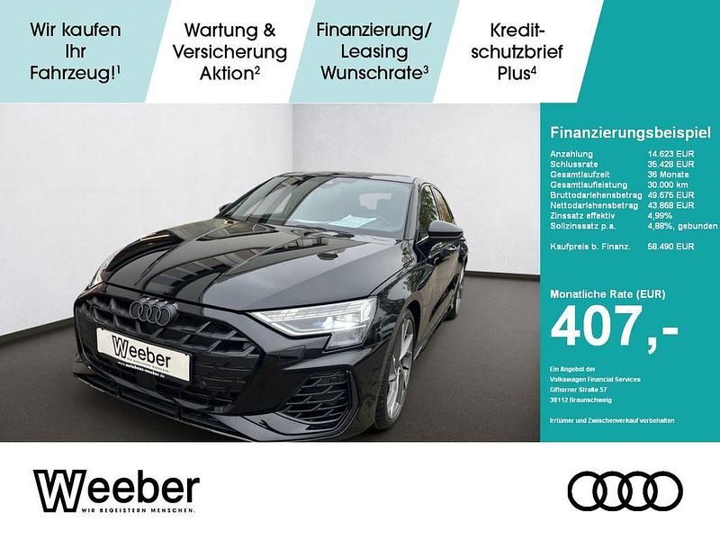 Schwarz Gebraucht 2025 Audi S3 Sport Limousine | 58.490 € - Bild 1/4