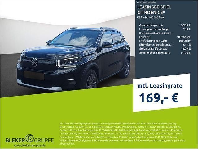 Perlaneraschwarz Gebraucht 2025 Citroën C3 Kleinwagen | 18.990 € (Fairer Preis) - Bild 1/3