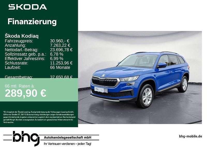 Blau Gebraucht 2023 Skoda Kodiaq Ambition SUV | 30.960 € (Fairer Preis) - Bild 1/4