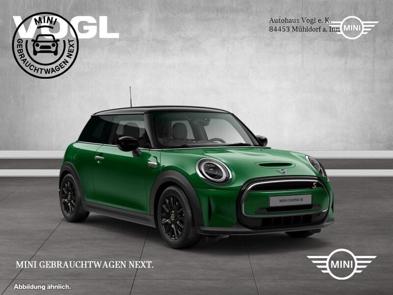 British racing green Gebraucht 2022 Mini Cooper SE Hatch Kleinwagen | 18.890 € (Fairer Preis) - Bild 1/4