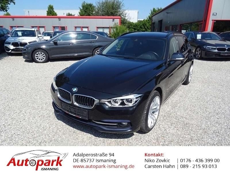 Black sapphire metallic (schwa Gebraucht 2018 BMW 340 Sport Line Kombi | 25.990 € (Superpreis) - Bild 1/4