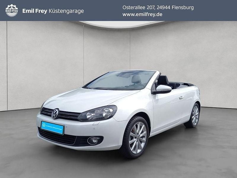 Weiß Gebraucht 2015 VW Golf Cabriolet LOUNGE Cabrio | 13.980 € (Guter Preis) - Bild 1/4