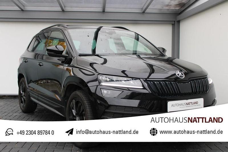 Schwarz Gebraucht 2020 Skoda Karoq SportLine SUV | 27.950 € (Guter Preis) - Bild 1/4